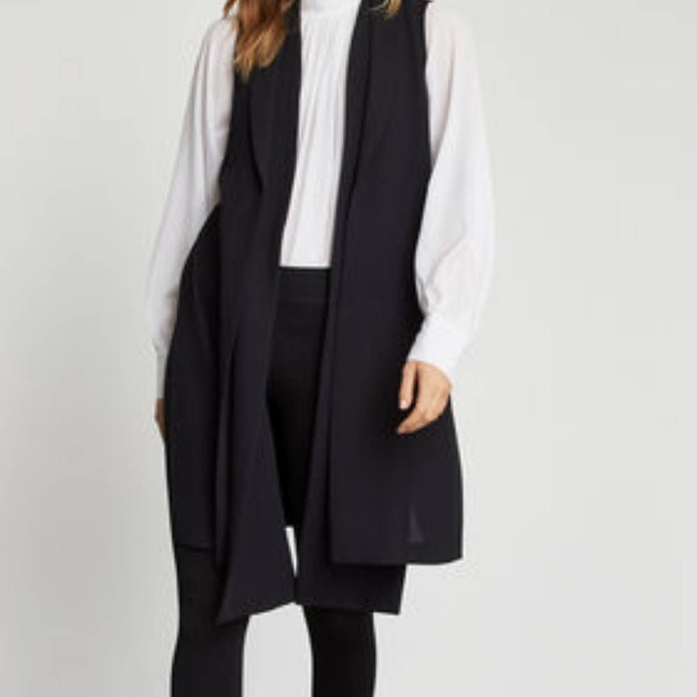 BCBG Tasha Sleeveless Long Vest